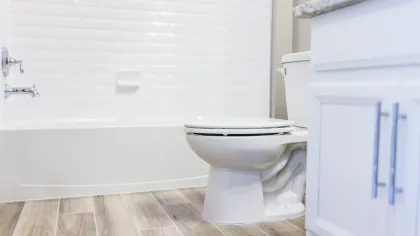 Pristine clean bathroom